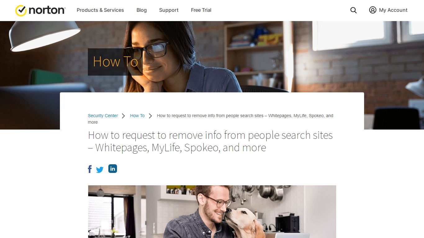 How to request to remove info from people search sites - Norton